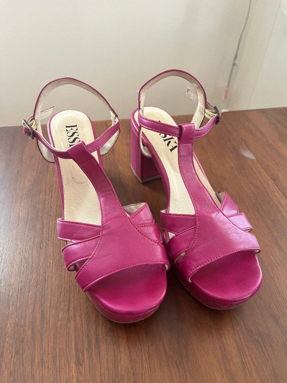 Purple Esska Charlie Chunky Heel